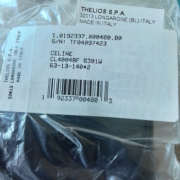 Celine Oversized Sunglasses CL-40048F 6301W 63-13-140 Gradient Lens Blue NWT - Picture 4 of 7